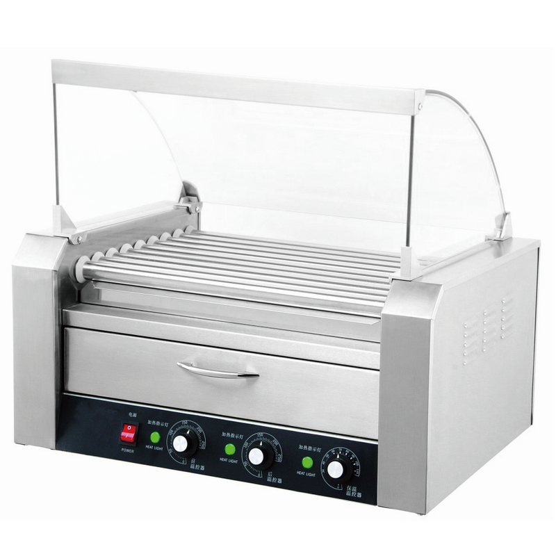 Hot Dog Grill Supplier - Wholesale Price Stainless Steel Electric with Bun Warmer