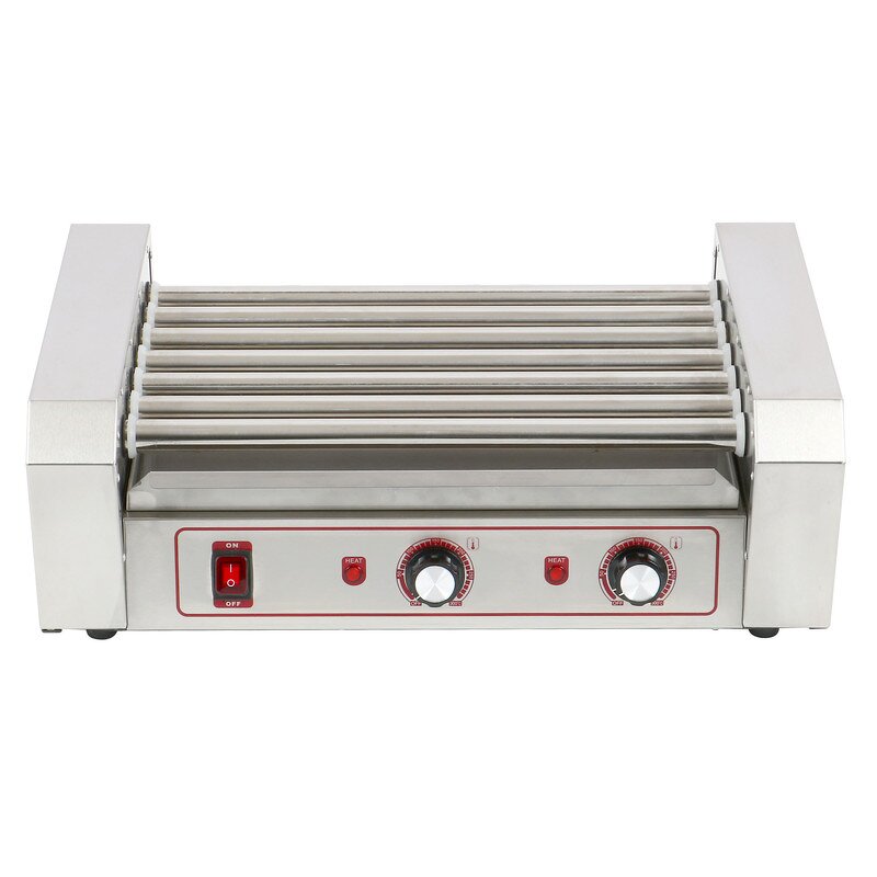 Sausage Baking Machine Supplier - Commercial Electric Hot Dog Roller with Bun Warmer