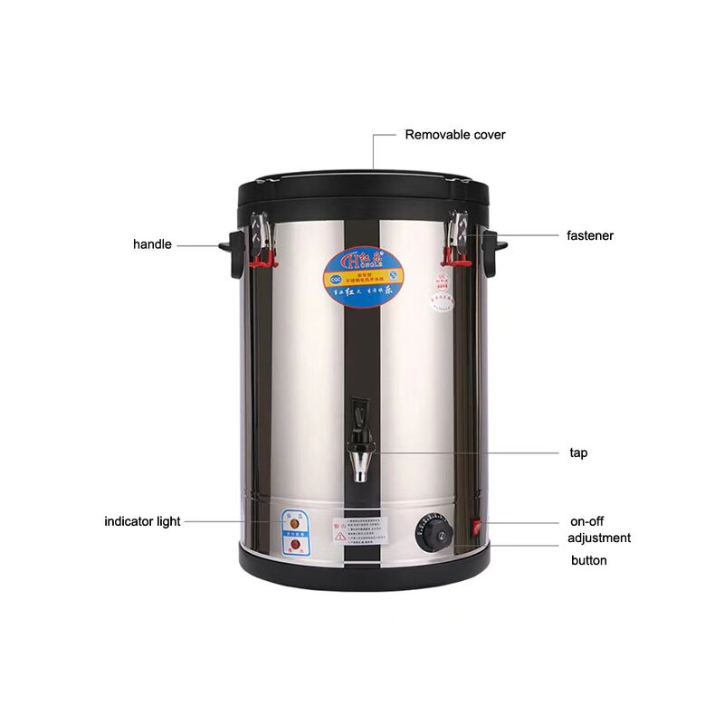 Coffee Urn Manufacturer - 40L Stainless Steel Electric Hot Water Boiler Milk Tea