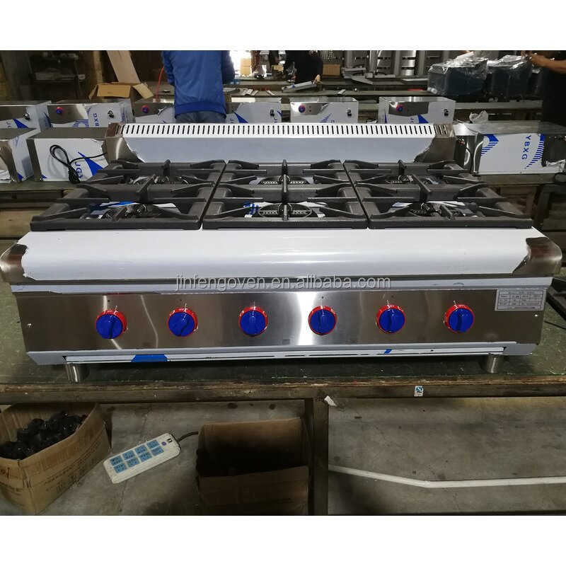 Gas Stove Supplier - Restaurant Equipment Commercial 4 Burner with Electric Ignition