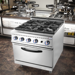 Gas Stove Supplier - Commercial 4-Burner with Fryer Full Series Kitchen Gas