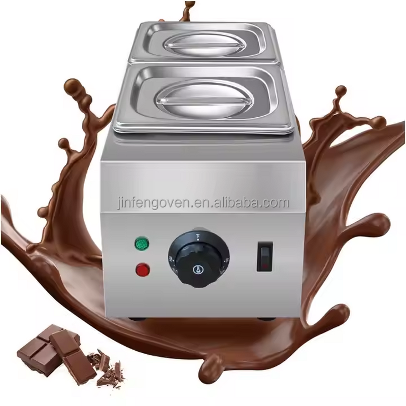 Chocolate Tempering Machine Supplier - Commercial Electric Stainless Steel 2 Pot Hot