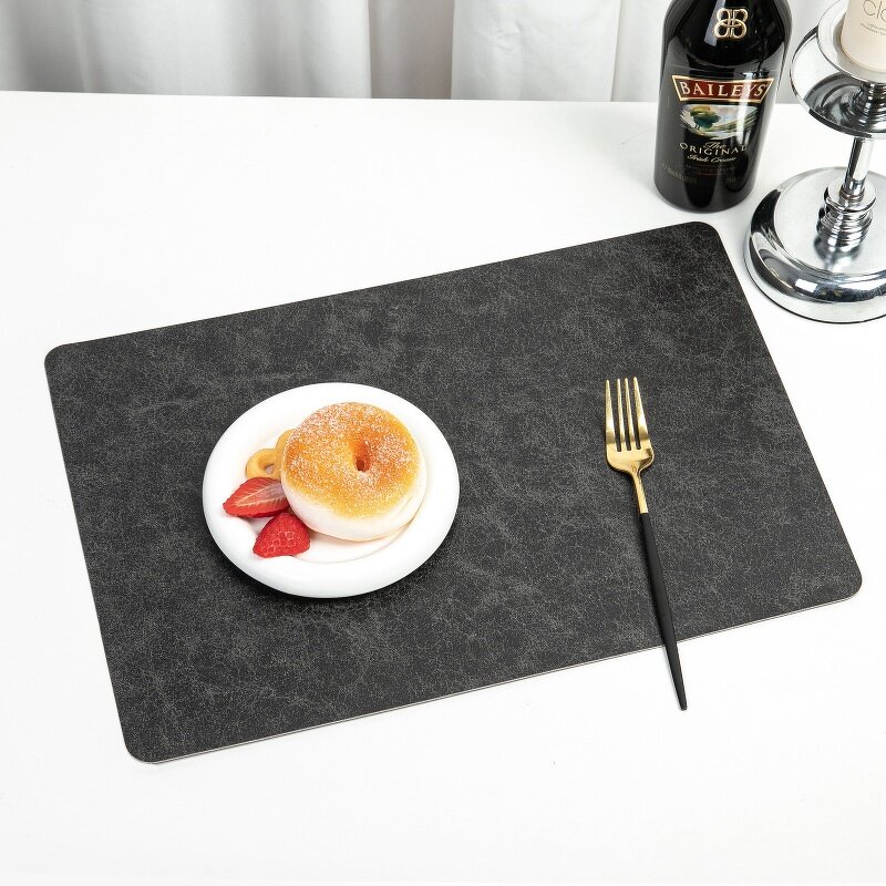 Double Leather Placemat Supplier - Nordic Western High-End for Hotel & Restaurant