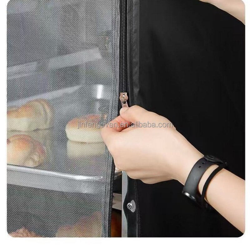 Bakery Trolley Cover Supplier - Rectangle Metal Breathable Mesh Gauze Durable