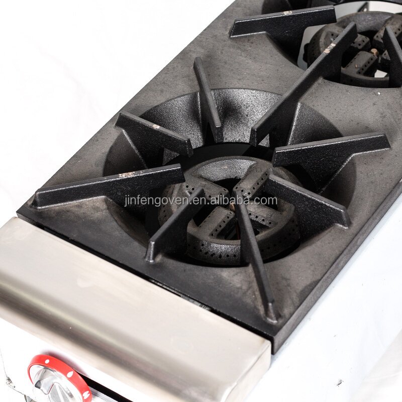 Table Top Gas Stove Supplier - Stainless Steel 2-8 Burners Cooking Range for Commercial