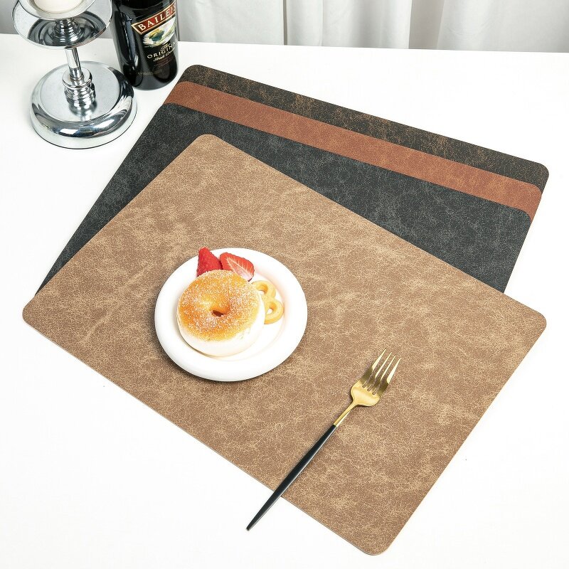 Table Mat Set Manufacturer - Luxury PU Leather Placemats for Restaurant & Hotel