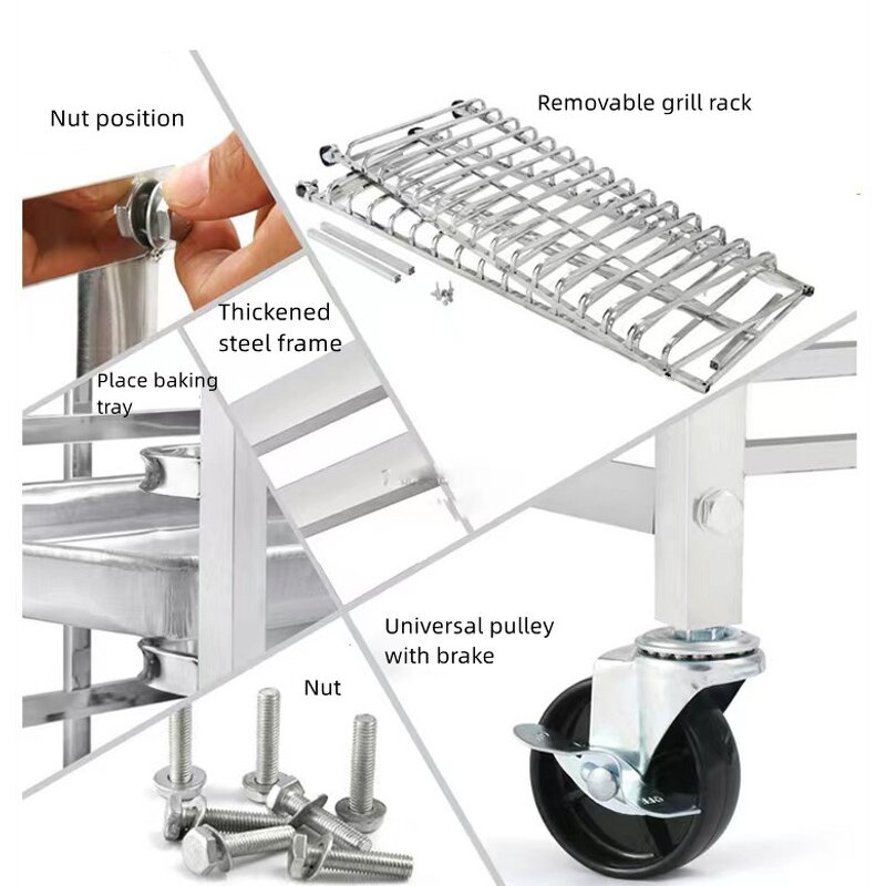 Service Rack Supplier - 201 304 Stainless Steel Commercial Sheet Pan Rack