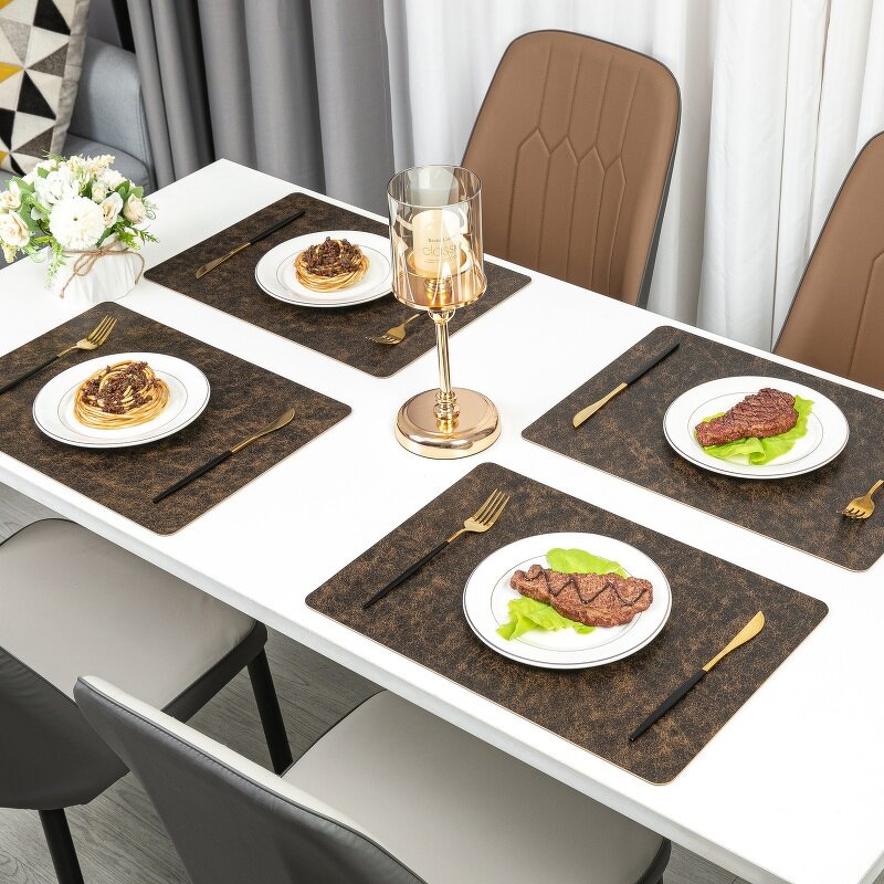 PU Leather Placemat Factory - Nordic Western Royal Modern Luxury High-end Insulated