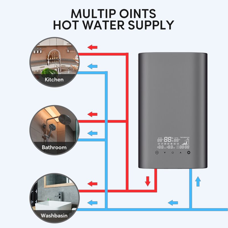 Instant Electric Water Heater Manufacturer - OEM/ODM 3 Phase Commercial Touch Screen