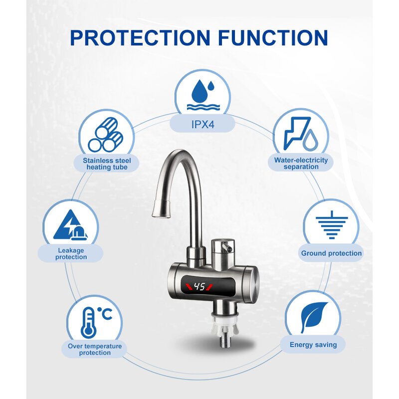 Electric Water Heater Factory - Bulk 80L 2000W Storage Tank Fast Heating Shower