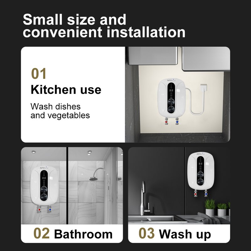 Electric Water Heater Factory - Bulk 5500W Pressure Pump Digital Display