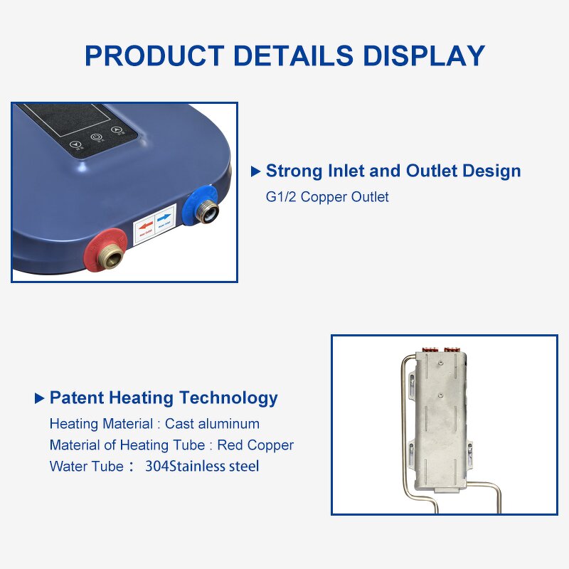 Instant Electric Water Heater Manufacturer - OEM/ODM 7Kw Multi Supply for Hotel