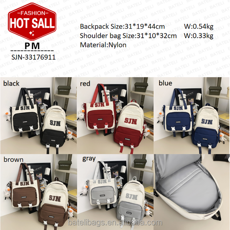 Student Backpack Factory - OEM Custom 2-Piece Set Travel Bag