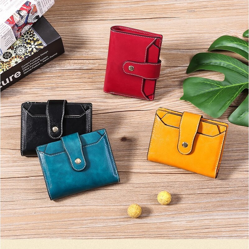 Women's Wallet Factory - OEM Double Fold Handwoven Short Wallet