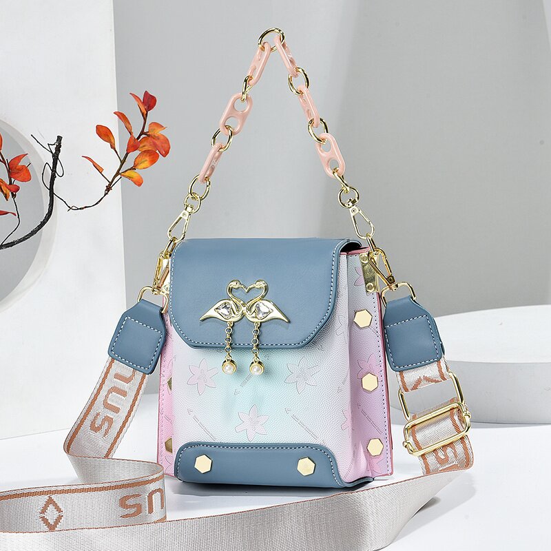 Mobile Phone Bag Factory - OEM Gradient Simple Wide Strap Shoulder Bag