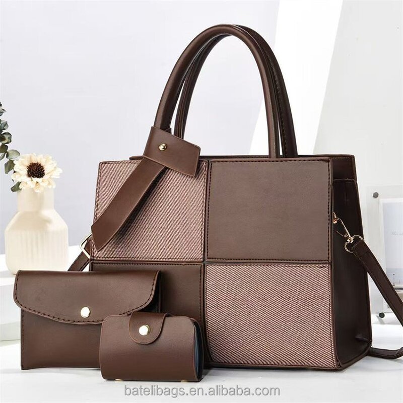 Women's Handbag Factory - OEM 3-Piece Set Large Capacity Casual Bag