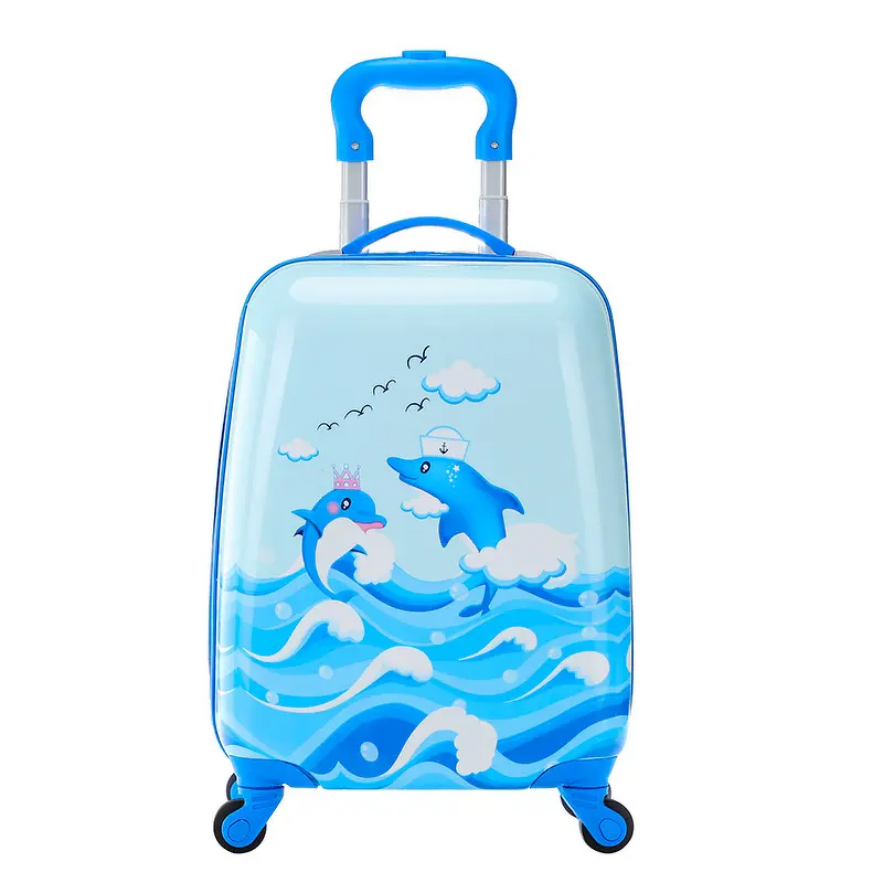 Kids Trolley Bag Factory - Bulk Cartoon Images 3D Print Suitcase