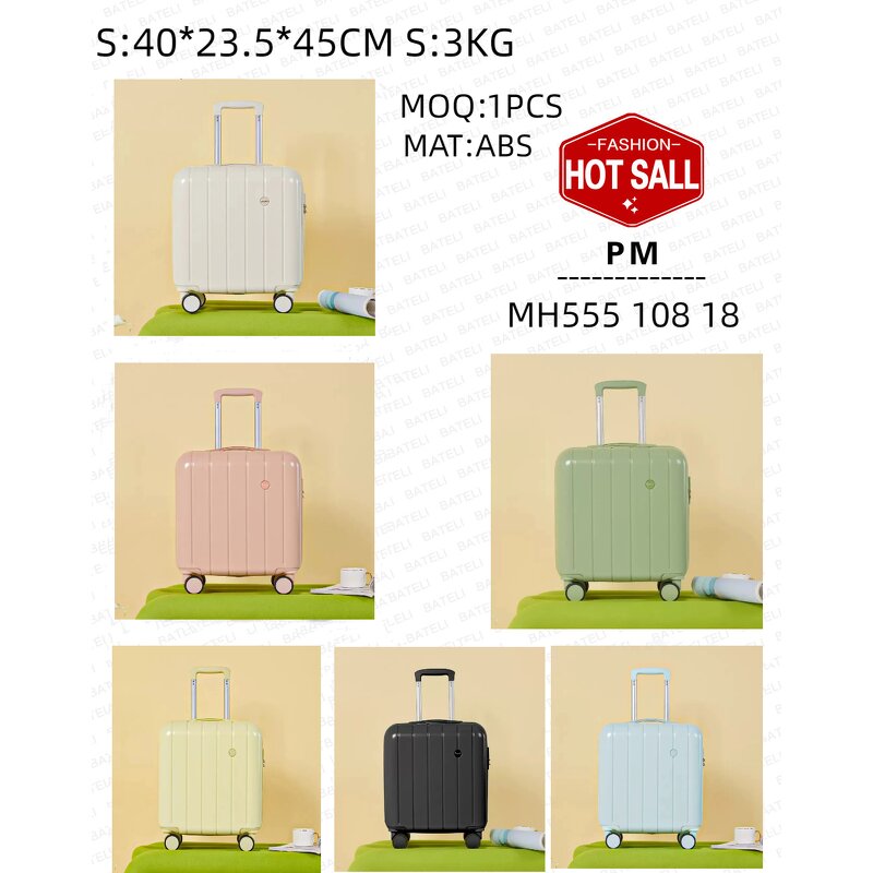 Clear Suitcase Factory - OEM 18 Inch Mini Bar Code Boarding Case