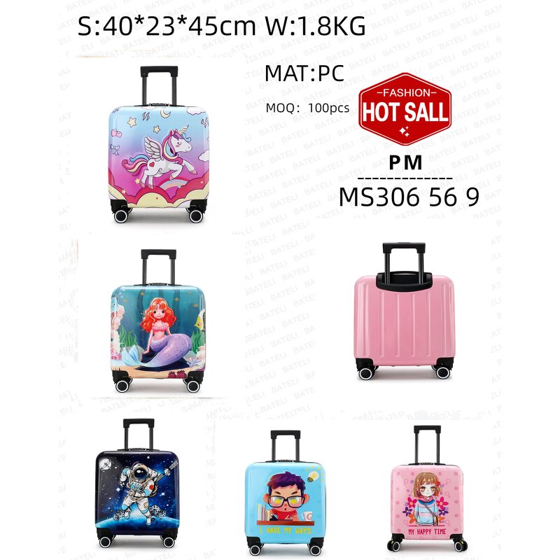 Kids Suitcase Factory - OEM Custom Cartoon Image PC Luggage