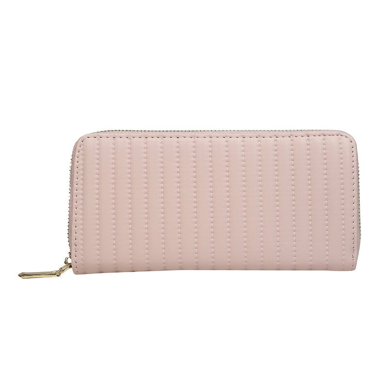 Women's Wallet Factory - OEM PU Simple Stripe Large Capacity Wallet
