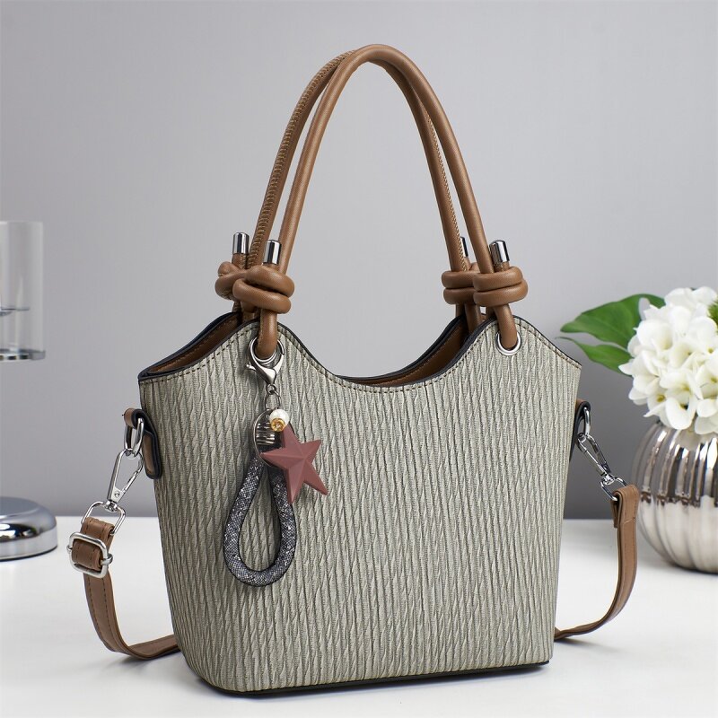 Women's Handbag Factory - OEM Solid Color Pattern Grand Occasion Bag