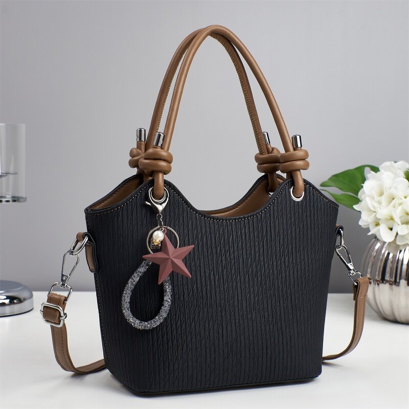 Women's Handbag Factory - OEM Solid Color Pattern Grand Occasion Bag