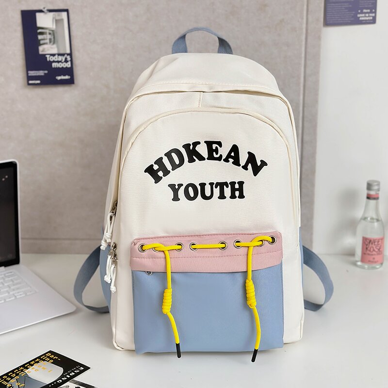 Student Backpack Factory - OEM Contrast Color Versatile Cute Bag