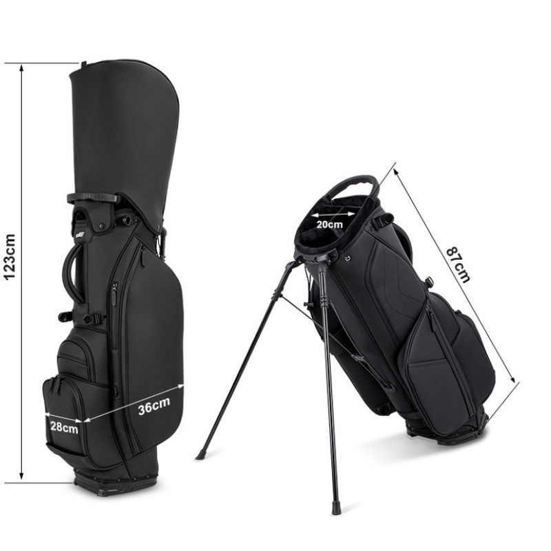 Golf Bag Factory - OEM Two Color Dull Polish Pu Leather Bag