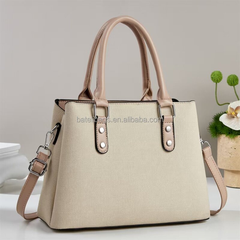 Women's Handbag Factory - OEM Solid Color Zipper Large Capacity Bag