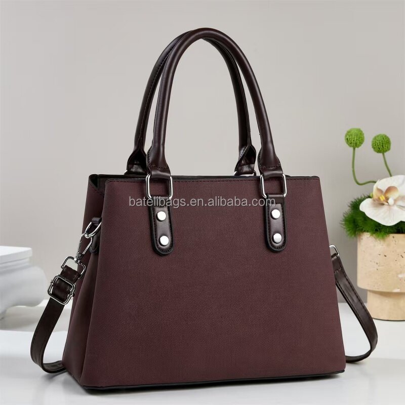 Women's Handbag Factory - OEM Solid Color Zipper Large Capacity Bag