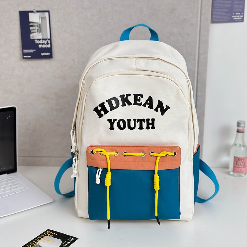 Student Backpack Factory - OEM Contrast Color Versatile Cute Bag