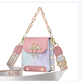 Mobile Phone Bag Factory - OEM Gradient Simple Wide Strap Shoulder Bag