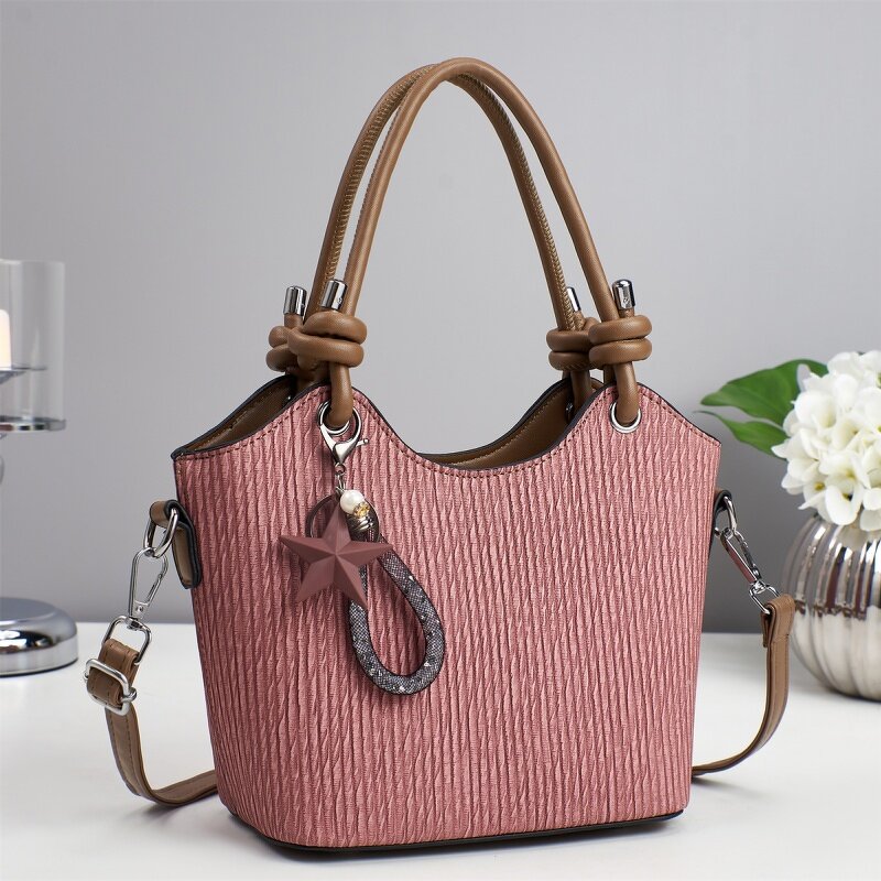 Women's Handbag Factory - OEM Solid Color Pattern Grand Occasion Bag