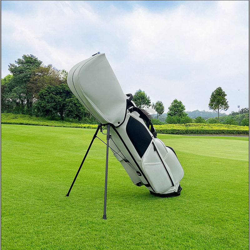 Golf Bag Factory - OEM Two Color Dull Polish Pu Leather Bag