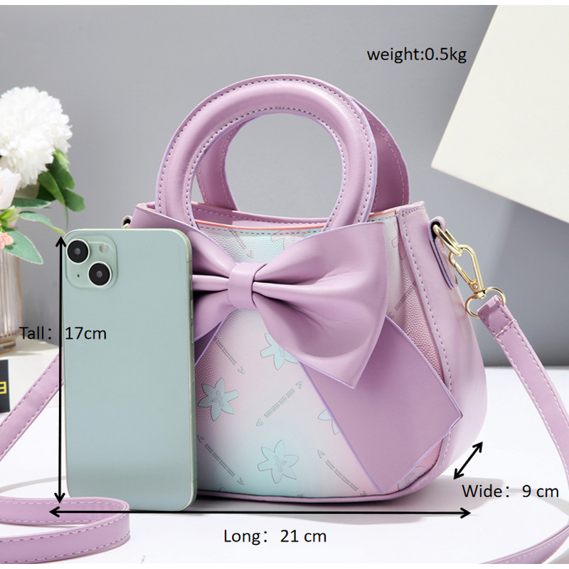 Women Crossbody Bag Factory - OEM Summer Bow Gradient Color Bag