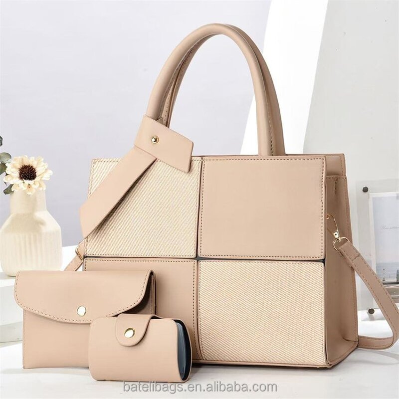 Women's Handbag Factory - OEM 3-Piece Set Large Capacity Casual Bag
