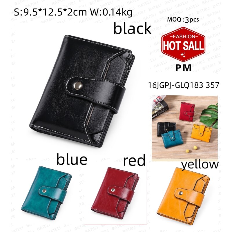 Women's Wallet Factory - OEM Double Fold Handwoven Short Wallet