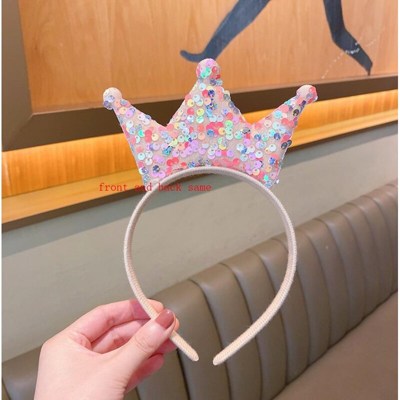 Crown Headband Factory - OEM Double Sides Sequins Princess Girls Hairband