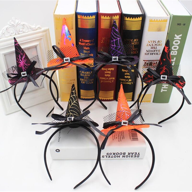 Halloween Headband Factory - OEM Witch Mini Top Hat Hairband Cosplay