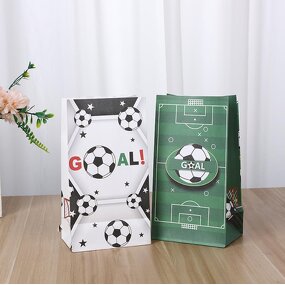 Soccer Party Bags Factory - OEM Kids Football Theme Treats Candy Gift