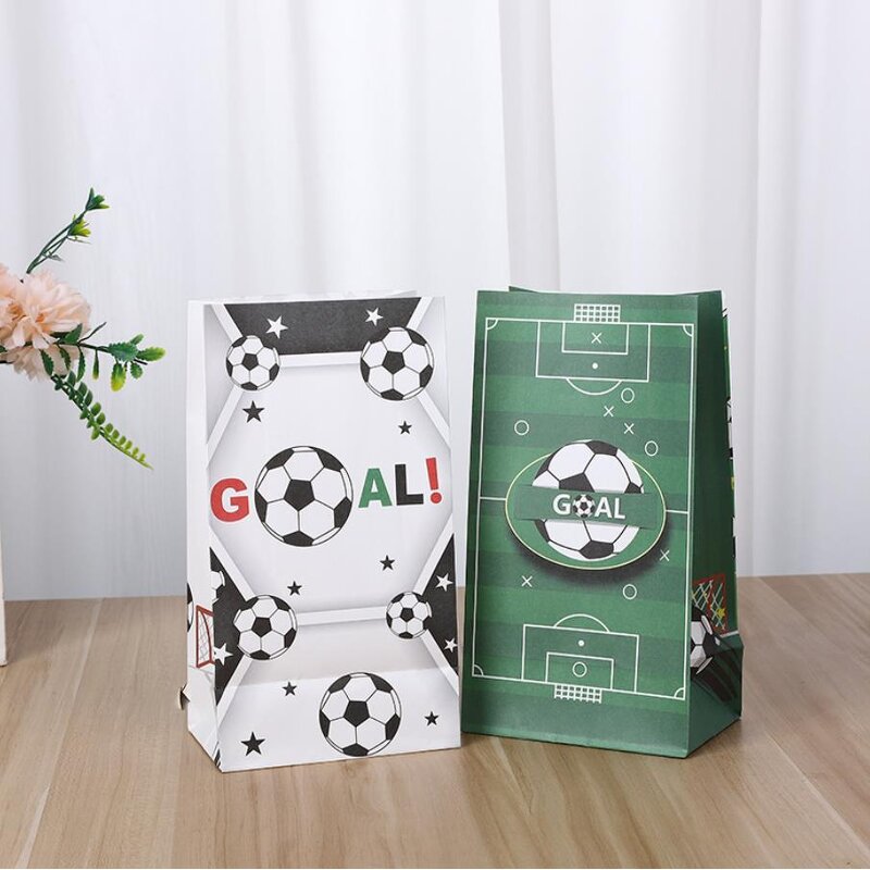 Soccer Party Bags Factory - OEM Kids Football Theme Treats Candy Gift