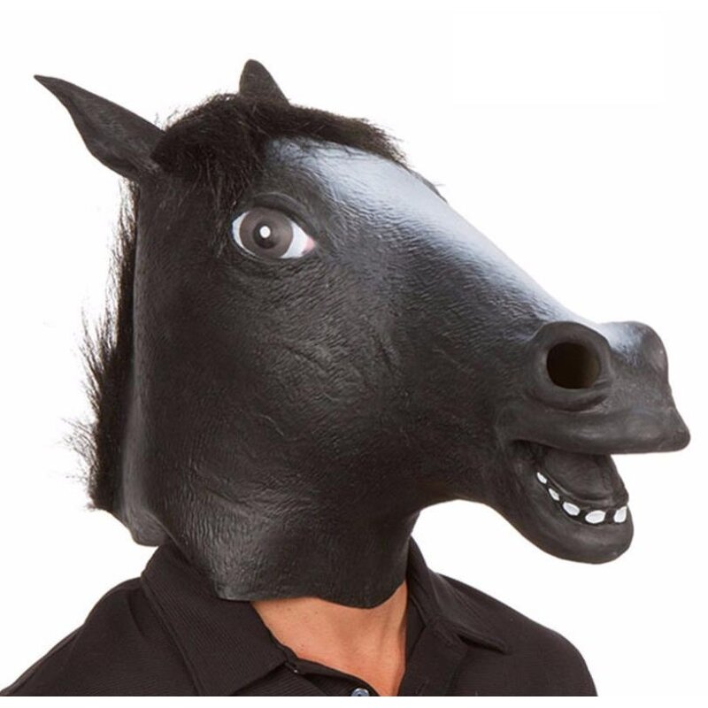 Horse Mask Factory - OEM Creepy Animal Head Hood Rubber Novelty Props
