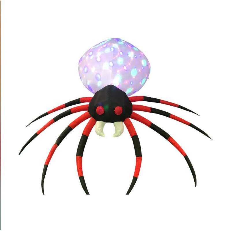 Inflatable Projection Factory - OEM 8 FT Halloween Kaleidoscope Spider LED