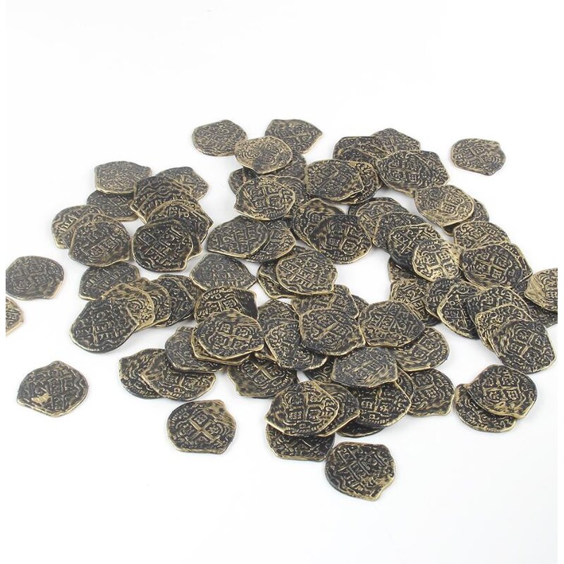 Pirate Coins Factory - OEM Treasure Chest Spanish Doubloon Plastic Coin