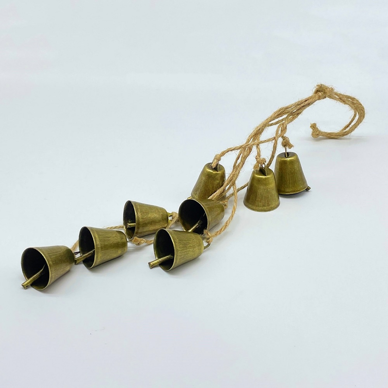 Jingle Bells Factory - OEM with Jute Hanging Rope Witch Bells