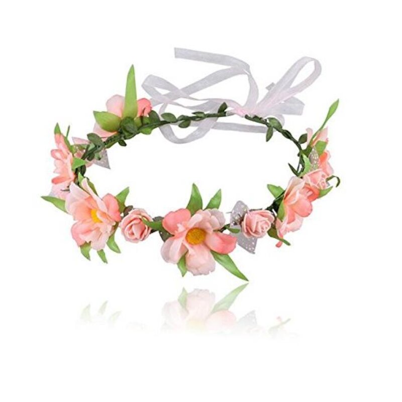 Floral Headbands Factory - OEM Adjustable Ribbon Flowers Crown Garland