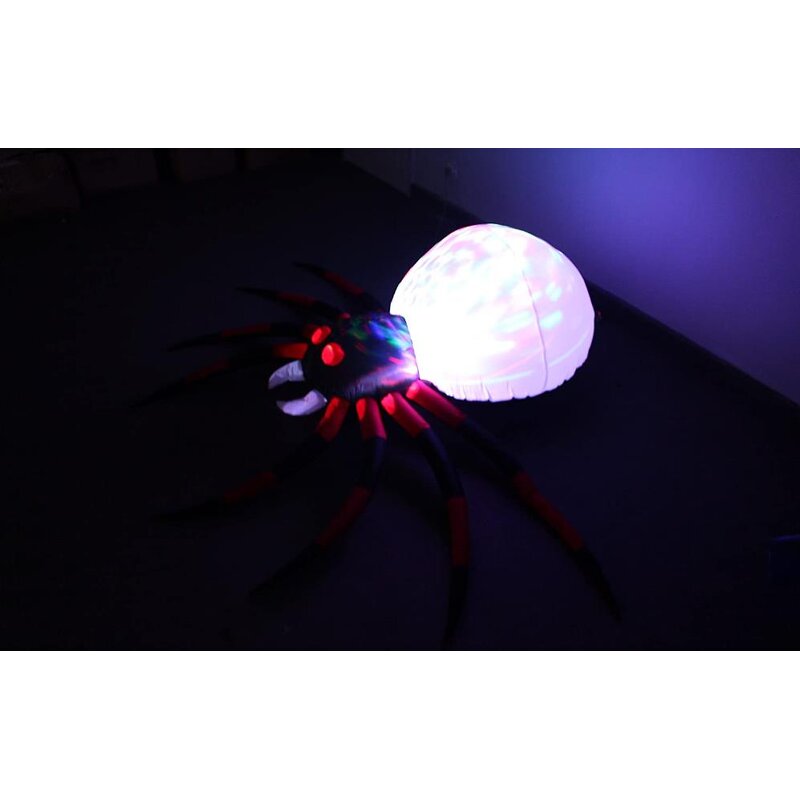 Inflatable Projection Factory - OEM 8 FT Halloween Kaleidoscope Spider LED