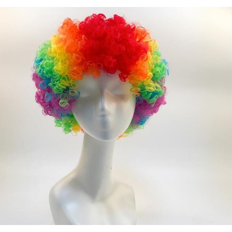 Clown Wig Hat Factory - OEM Disco Party Colorful Football Fans Fluffy