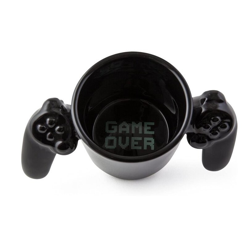 Coffee Mug Factory - OEM Game Over Ceramic Gamers Cup Controller Handle