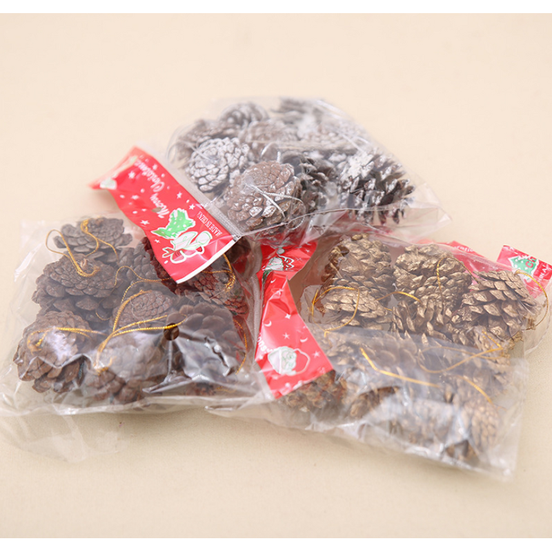 Pine Cones Factory - OEM Mini Snow Christmas Colored Paint Hanging Pendants